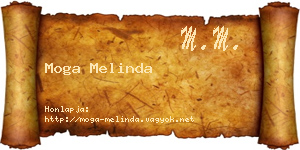Moga Melinda névjegykártya